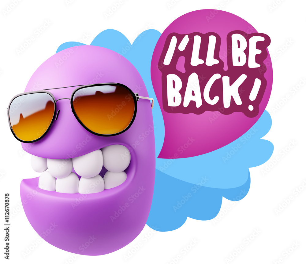 3d Illustration Laughing Character Emoji Expression saying I'll 3d Illustration Laughing Character Emoji Expression saying I'll