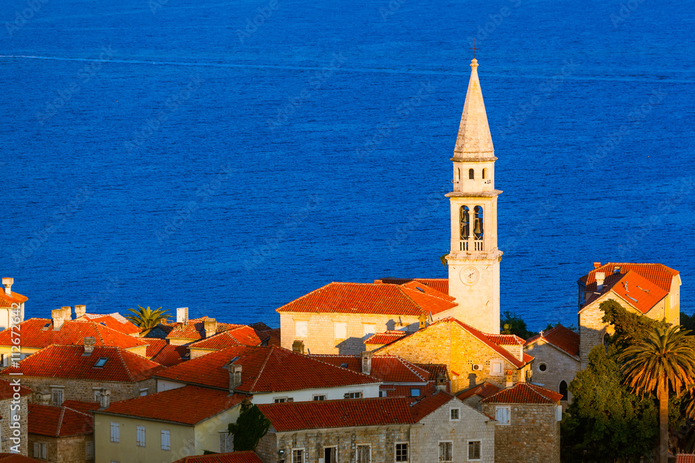 Fototapeta premium Old Town in Budva Montenegro