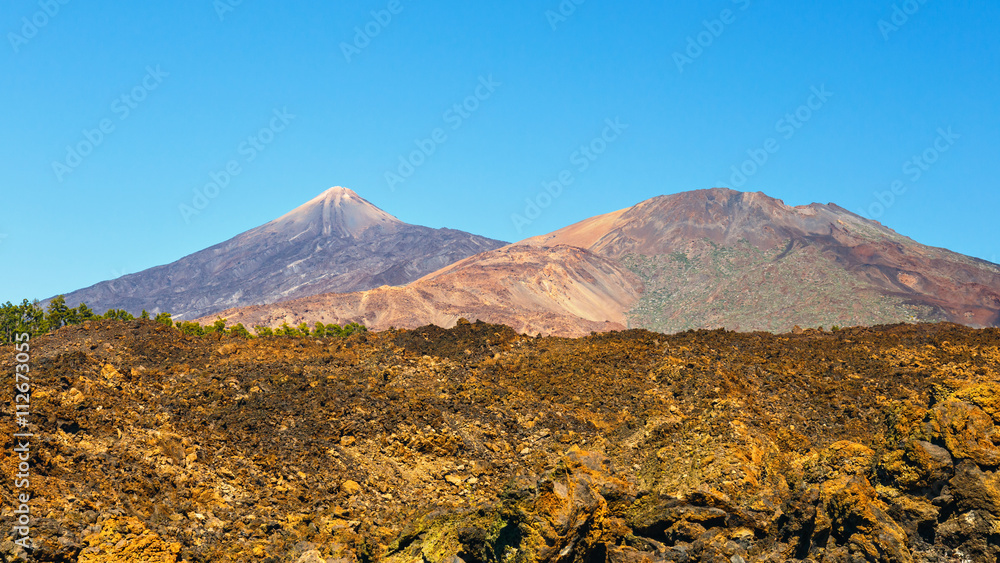 View of the Volcano El Teide in Tenerife, Canary Islands, Spain