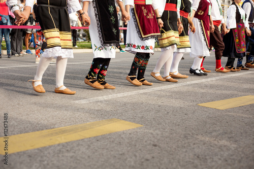 Novi Sad, Sebia: 4. October 2015. Folklore group from Serbia