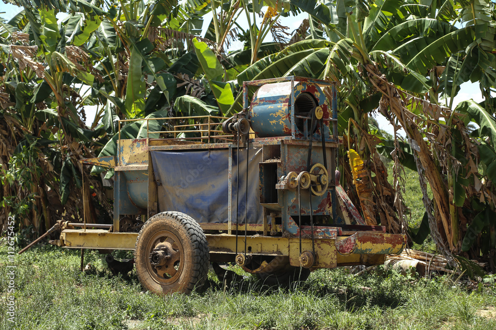 sugar cane crusher in Cuba
