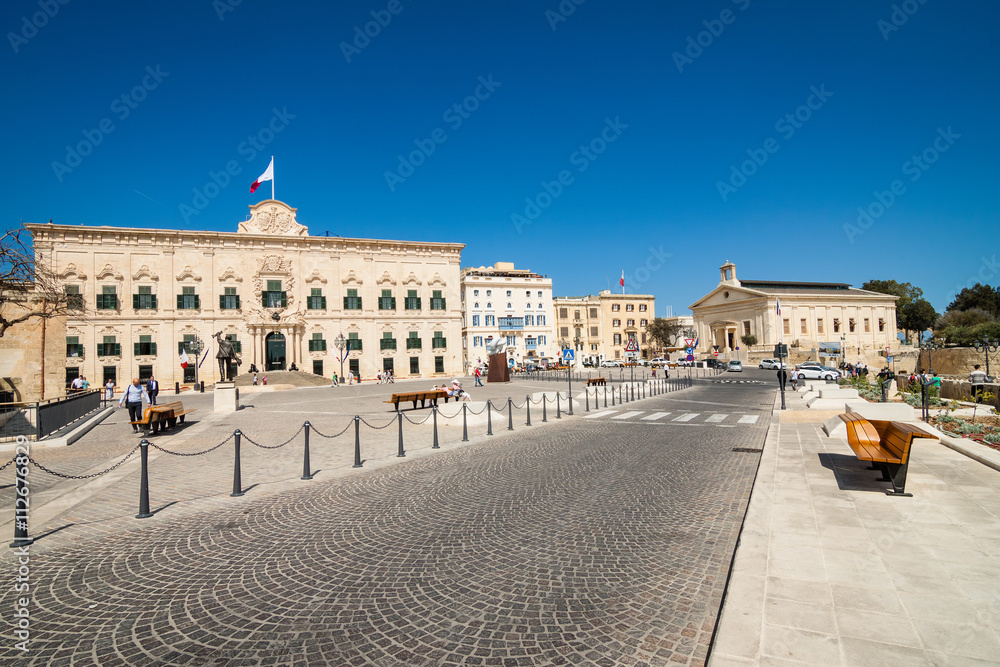Valletta, Malta - May 05, 2016: Auberge de Castille