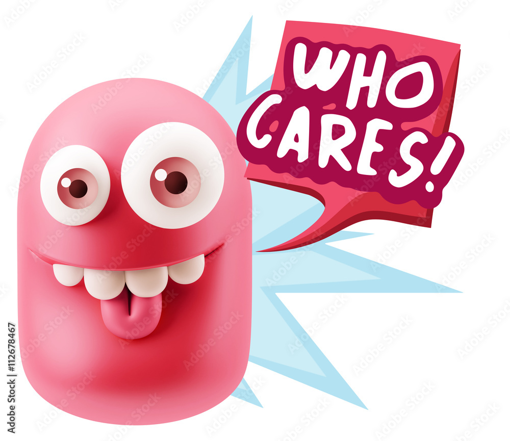 3d Illustration Laughing Character Emoji Expression saying Who C 3d Illustration Laughing Character Emoji Expression saying Who C