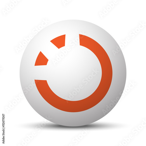 Orange Loading icon on white ball Free Download Orange Loading icon on white ball - GFXLoad