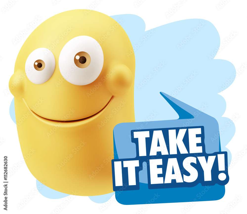3d Illustration Laughing Character Emoji Expression saying Take 3d Illustration Laughing Character Emoji Expression saying Take