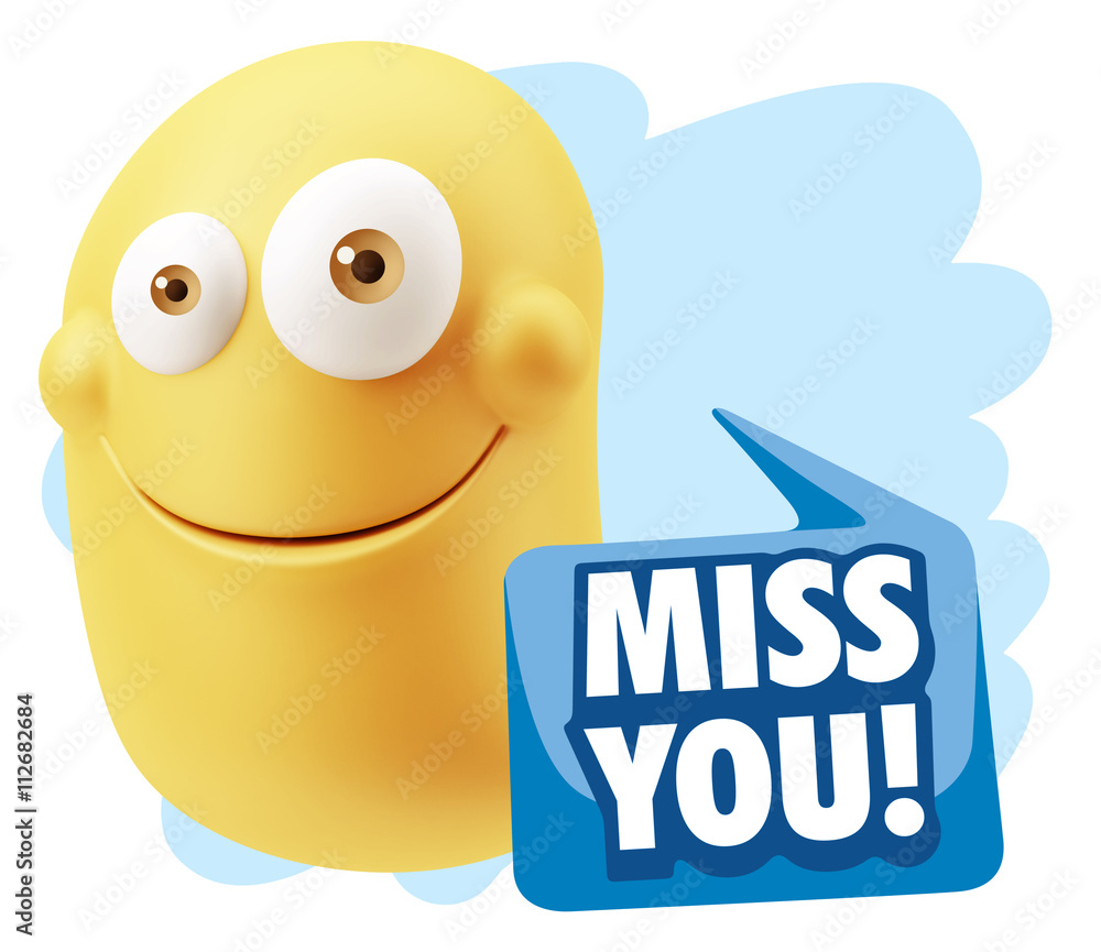 3d Illustration Laughing Character Emoji Expression saying Miss 3d Illustration Laughing Character Emoji Expression saying Miss