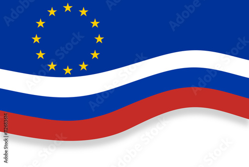 Wallpaper Mural Original Europe and Russia Flag Background Torontodigital.ca
