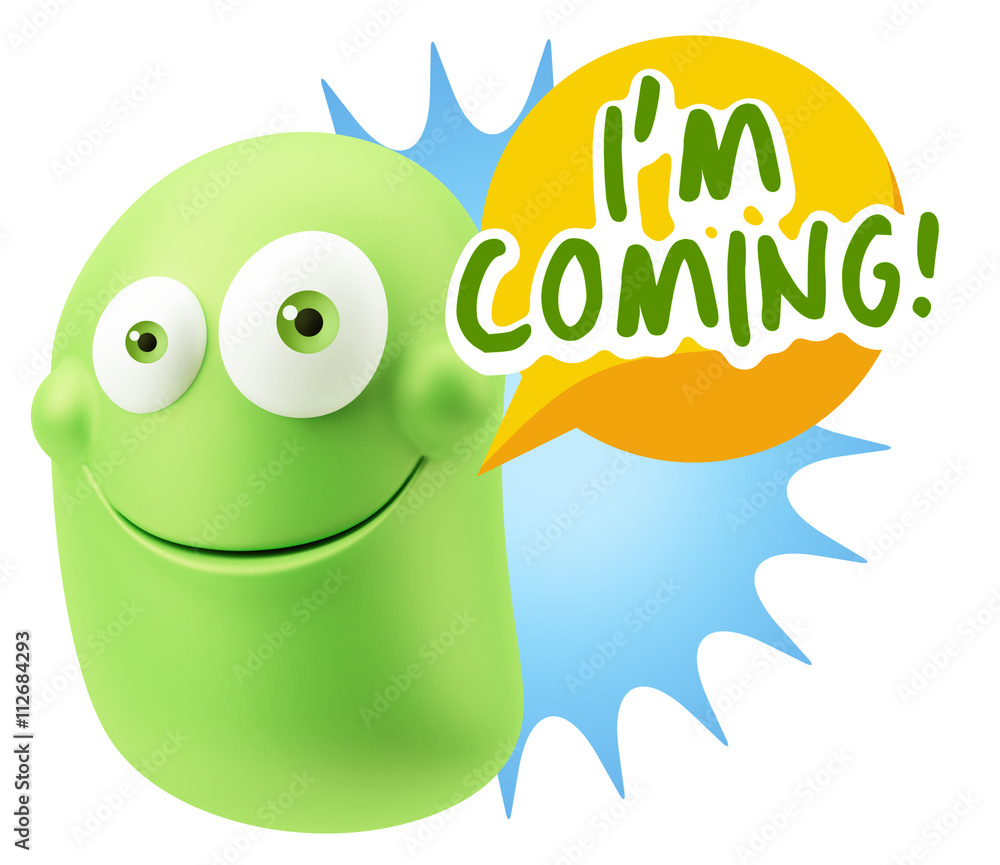 3d Illustration Laughing Character Emoji Expression saying I'm C 3d Illustration Laughing Character Emoji Expression saying I'm C