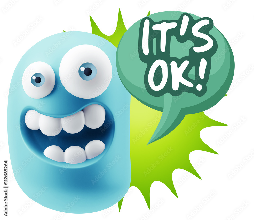 3d Illustration Laughing Character Emoji Expression saying It's 3d Illustration Laughing Character Emoji Expression saying It's