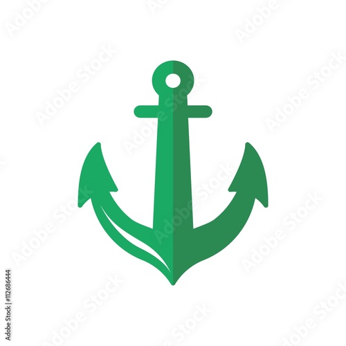 icon logo anchor sailor symbol vector