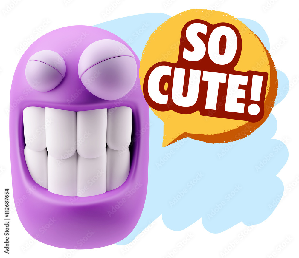 3d Illustration Laughing Character Emoji Expression saying So Cu 3d Illustration Laughing Character Emoji Expression saying So Cu