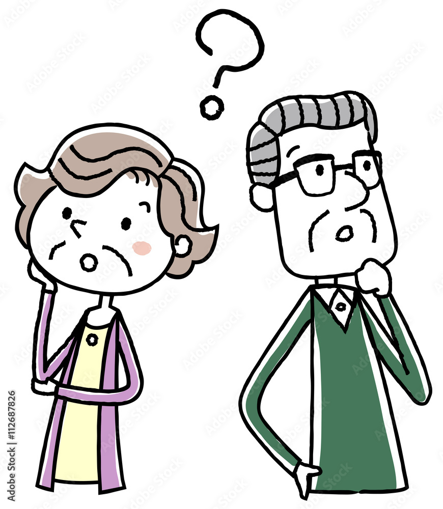 イラスト素材 老夫婦 疑問 Stock Vector Adobe Stock イラスト素材 老夫婦 疑問 Stock Vector Adobe Stock
