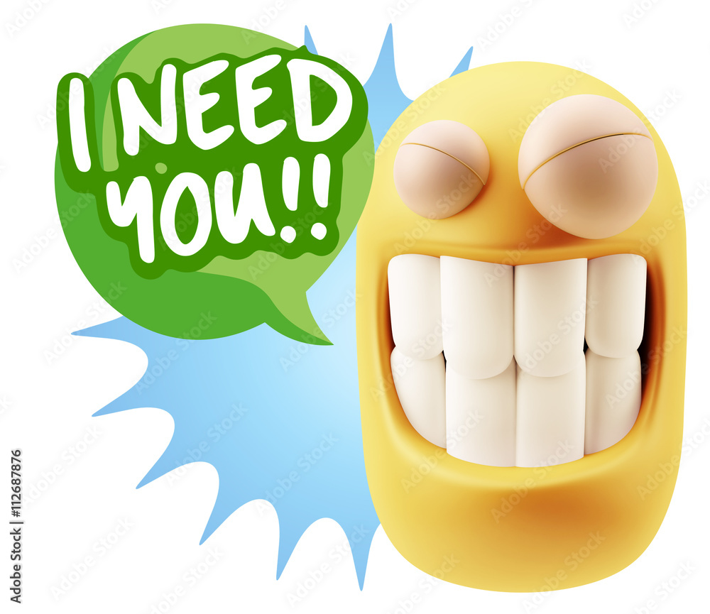 3d Illustration Laughing Character Emoji Expression saying I Nee 3d Illustration Laughing Character Emoji Expression saying I Nee
