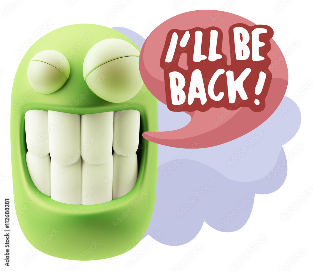 3d Illustration Laughing Character Emoji Expression saying I'll 3d Illustration Laughing Character Emoji Expression saying I'll
