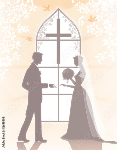 WeddingCoupleシルエット