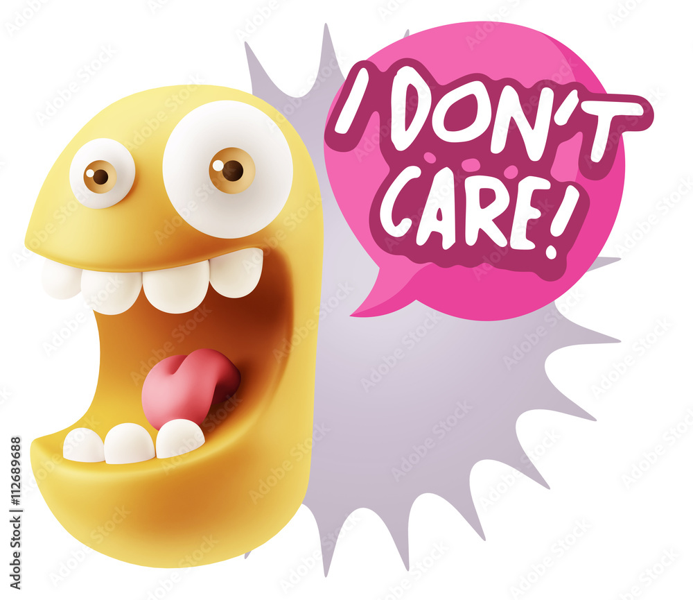 3d Illustration Laughing Character Emoji Expression saying I Don 3d Illustration Laughing Character Emoji Expression saying I Don