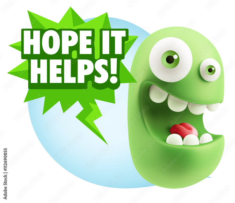 3d Illustration Laughing Character Emoji Expression saying Hope 3d Illustration Laughing Character Emoji Expression saying Hope
