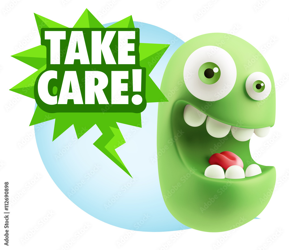 3d Illustration Laughing Character Emoji Expression saying Take 3d Illustration Laughing Character Emoji Expression saying Take