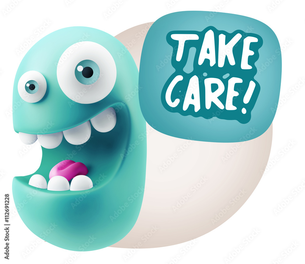 3d Illustration Laughing Character Emoji Expression saying Take 3d Illustration Laughing Character Emoji Expression saying Take
