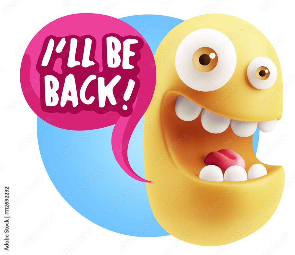 3d Illustration Laughing Character Emoji Expression saying I'll 3d Illustration Laughing Character Emoji Expression saying I'll