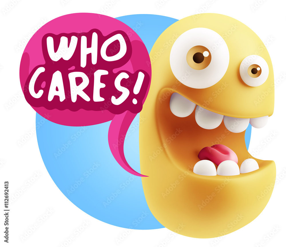 3d Illustration Laughing Character Emoji Expression saying Who C 3d Illustration Laughing Character Emoji Expression saying Who C
