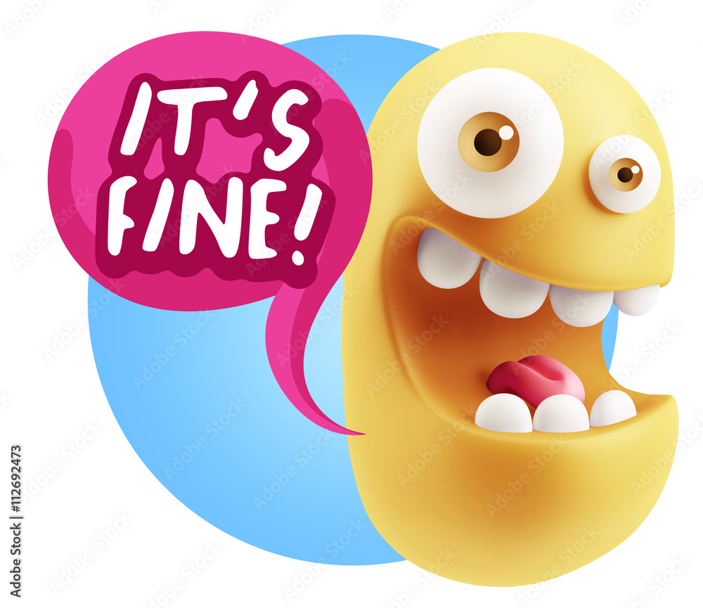 3d Illustration Laughing Character Emoji Expression saying It's 3d Illustration Laughing Character Emoji Expression saying It's