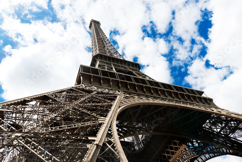famous Eiffel Tower in Paris, France. photo