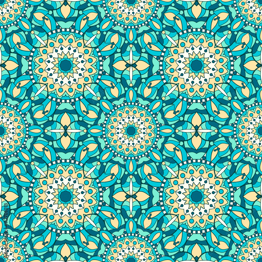 Seamless pattern. Decorative pattern in beautiful colors. Vector