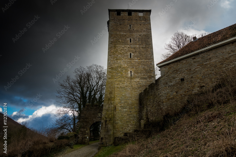 Tower of Schaumburg Castle in Germany
