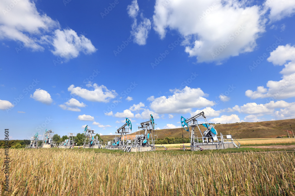 Oil pump in the field Oil pump in the field