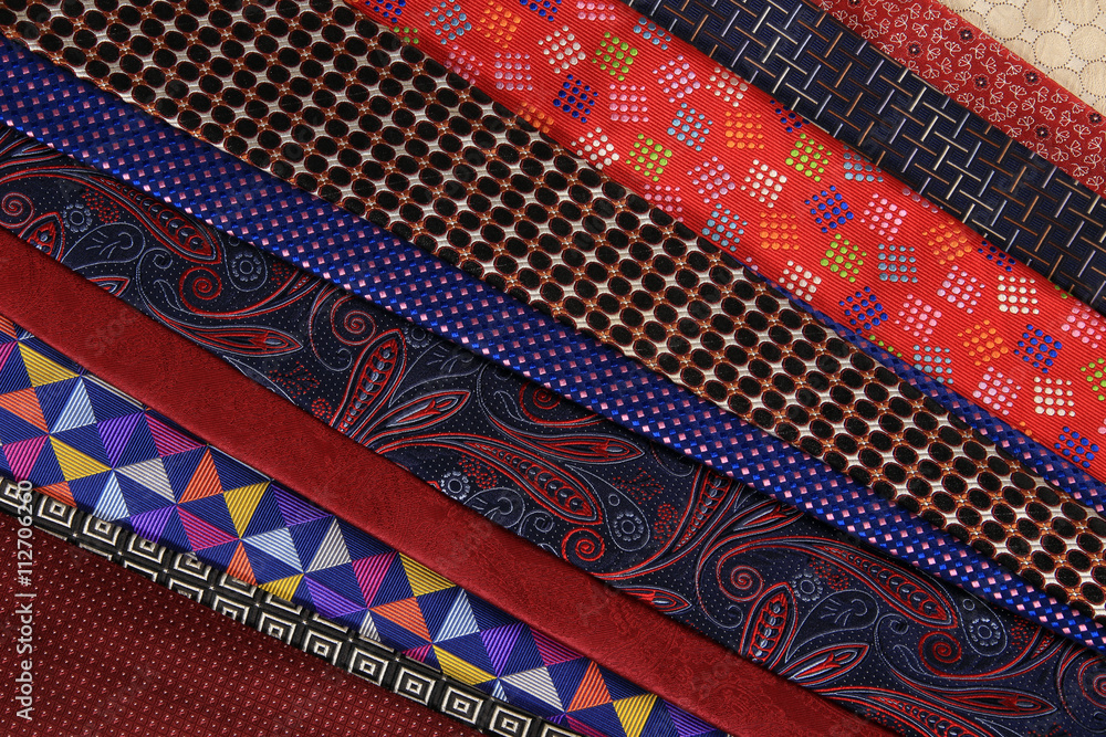 Plenty of colorful neckties Plenty of colorful neckties