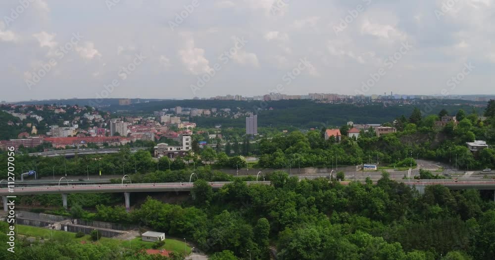 Prague, Czech Republic, Europe, cars, bridge, tree, house, Prokop Valley Prague, Czech Republic, Europe, cars, bridge, tree, house, Prokop Valley