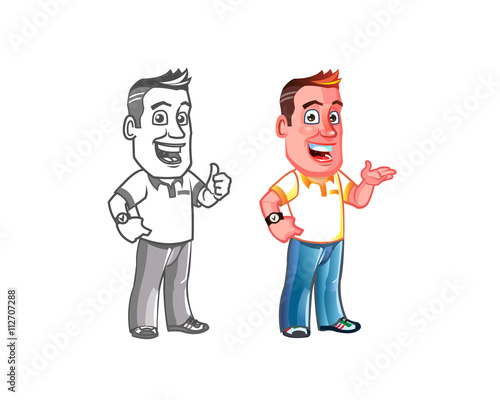 Dandy Man Cartoon Mascot