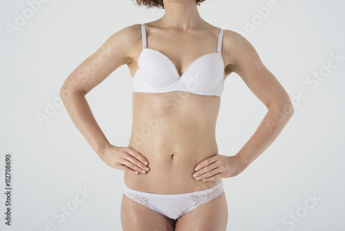 Part of woman's body in underwear