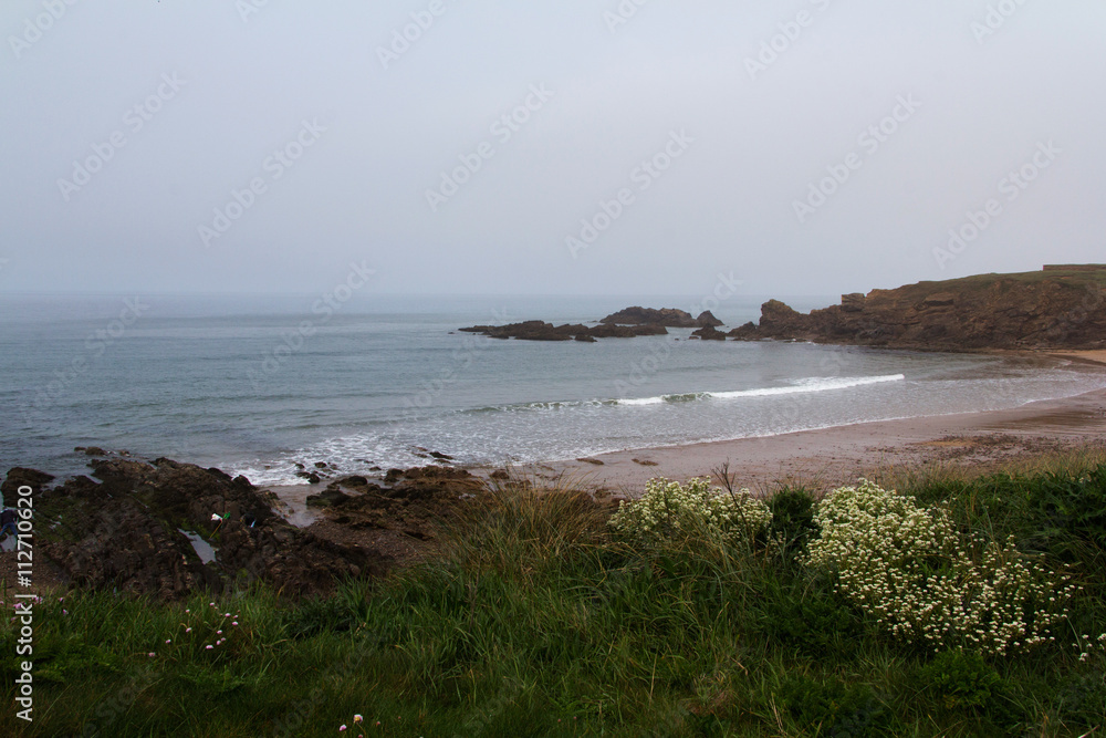 View over the coast near Bude in Cornwall View over the coast near Bude in Cornwall