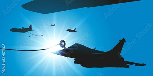 AVION CHASSE - Ravitaillement
