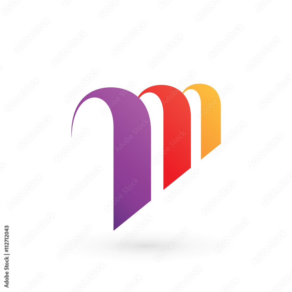 Fototapeta premium Abstract Letter M Logo
