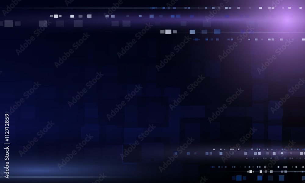 Fototapeta premium Abstract background is of squares and luminous lines.Vector