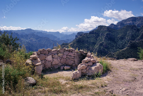 Mountainous landscapes of Copper Canyons in Chihuahua, Mexico photo