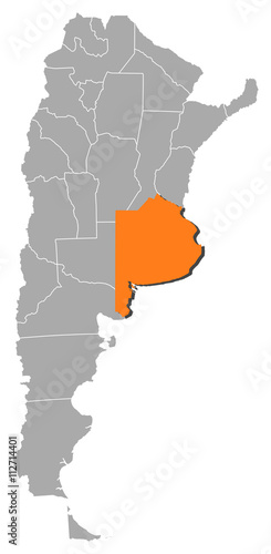 Map - Argentina, Buenos Aires
