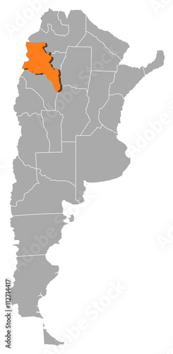 Map - Argentina  Catamarca