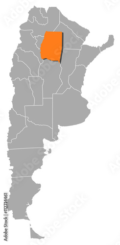 Map - Argentina  Santiago del Estero