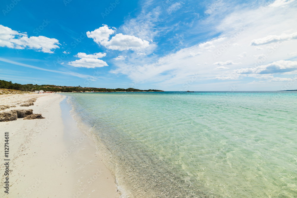 Puntaldia beach on a cloudy day