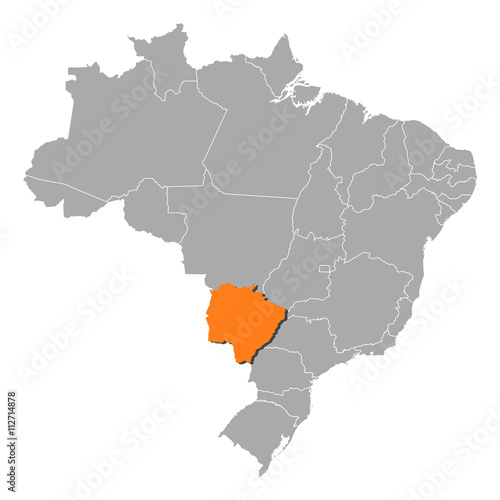 Map - Brazil  Mato Grosso do Sul