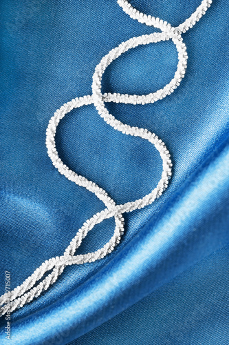 Chain on silk