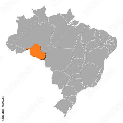 Map - Brazil  Rond  nia