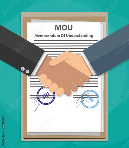 MOU memorandum of understanding handshake