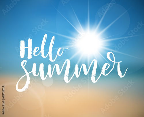 Hello Summer - Summer holiday poster