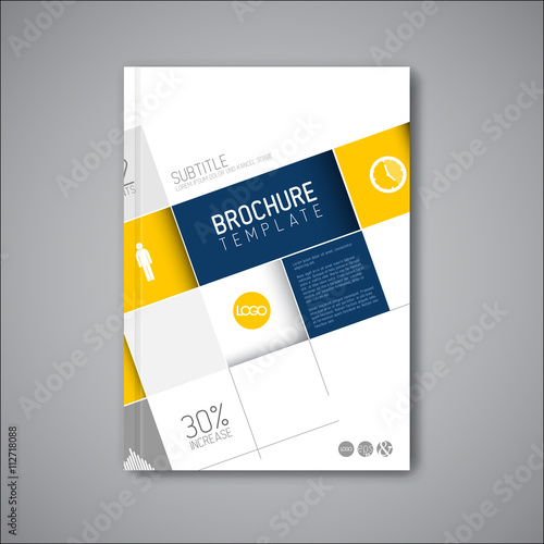 Modern Vector abstract brochure / book / flyer design template