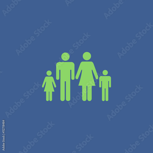family icon. Flat design style eps 10.